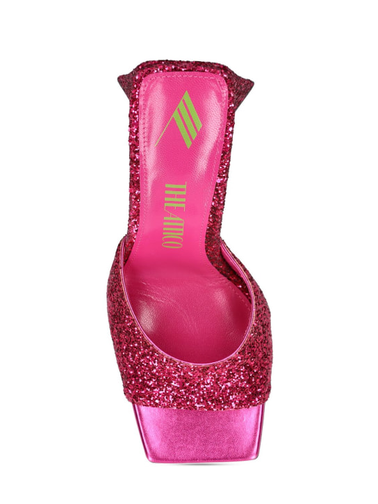 The Attico: 115mm Devon glittered mules - women_4 | Luisa Via Roma