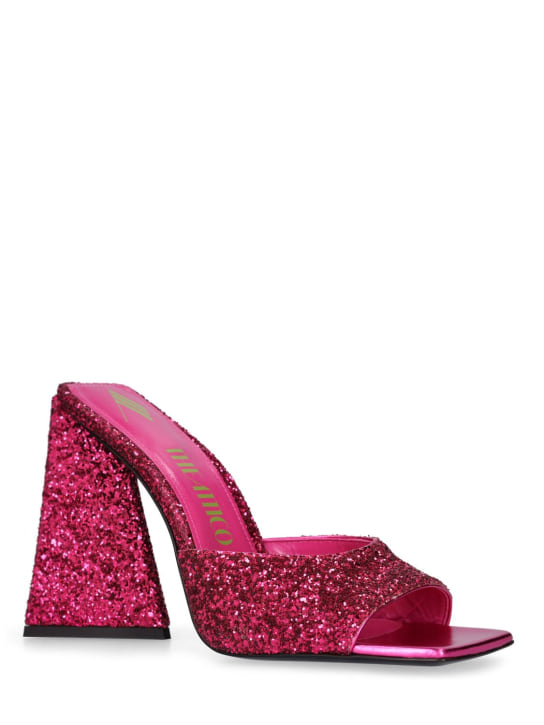 The Attico: 115mm Devon glittered mules - women_2 | Luisa Via Roma