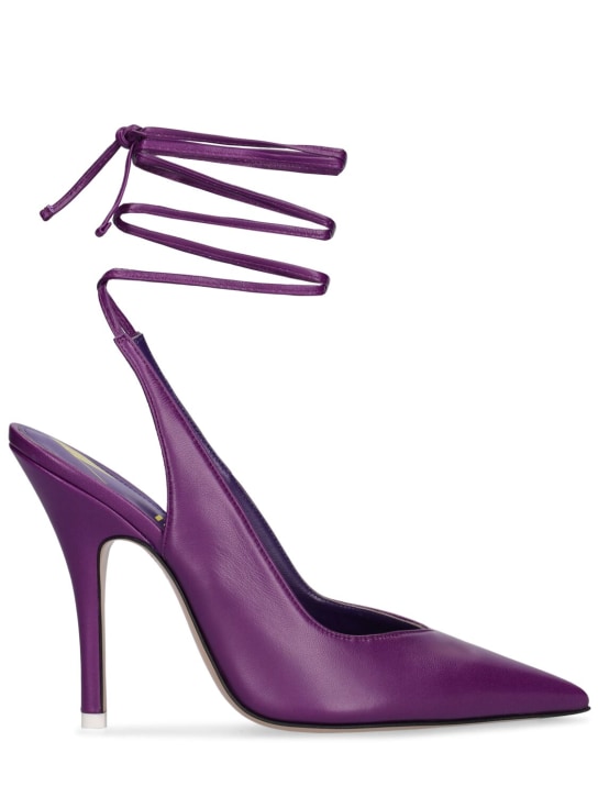 The Attico: Zapatos de tacón de piel 105mm - Morado - women_0 | Luisa Via Roma