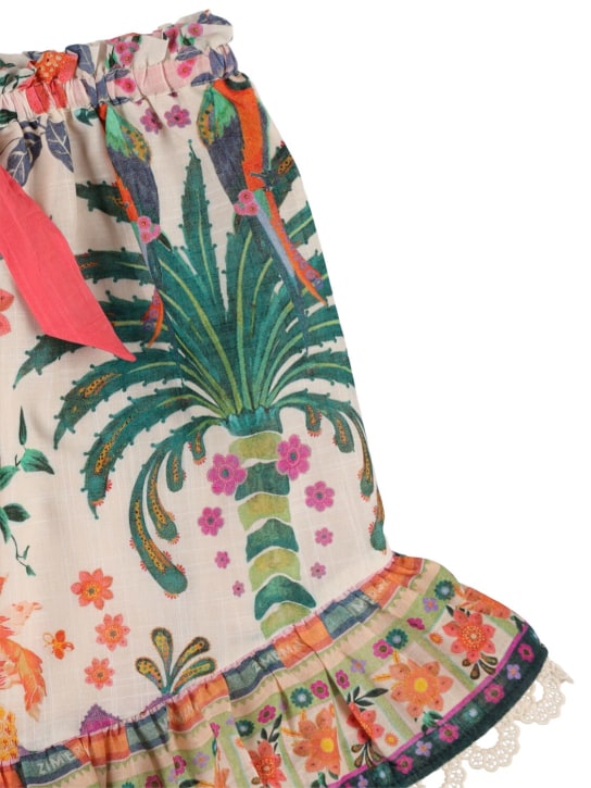 Zimmermann: Falda de algodón con volantes - Multicolor - kids-girls_1 | Luisa Via Roma