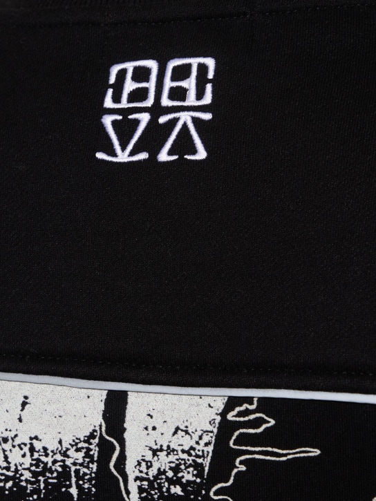 Deva States: Sweat-shirt en coton imprimé Audax - Noir - men_1 | Luisa Via Roma