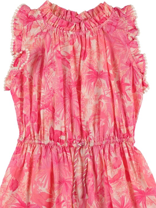 Zimmermann: Printed cotton dress - Rosa - kids-girls_1 | Luisa Via Roma
