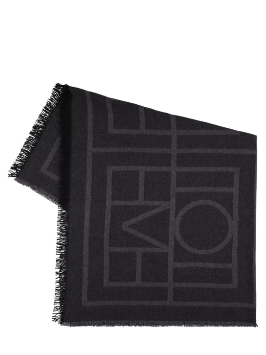 Wool And Cashmere Logo Scarf in Beige - Givenchy