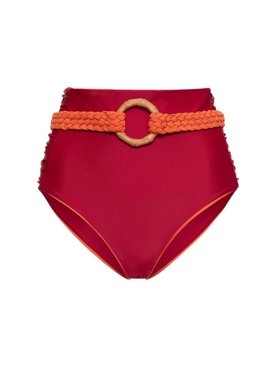 Johanna Ortiz: Tangelo Cumbi high waist bikini bottoms - Multicolor - women_0 | Luisa Via Roma