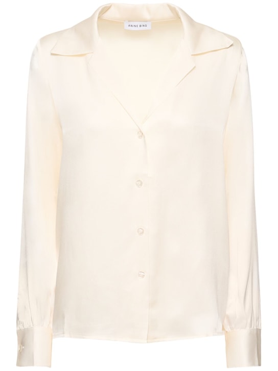 Mylah silk satin shirt ANINE BING Women Luisaviaroma