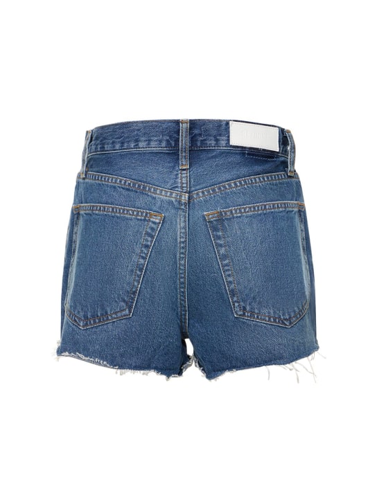 RE/DONE: 70s High rise cotton denim shorts - women_4 | Luisa Via Roma