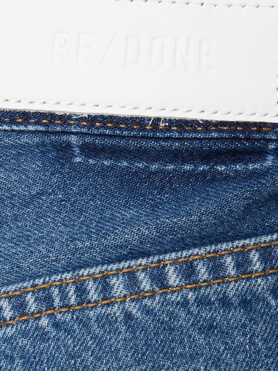 RE/DONE: 70s High rise cotton denim shorts - women_3 | Luisa Via Roma