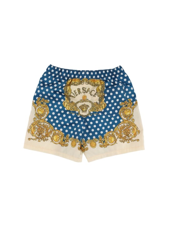 Versace: Bañador shorts estampados - Multicolor - kids-boys_1 | Luisa Via Roma