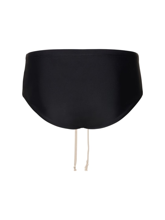 Rick Owens: Long Drawstick swim briefs w/ drawstring - men_2 | Luisa Via Roma
