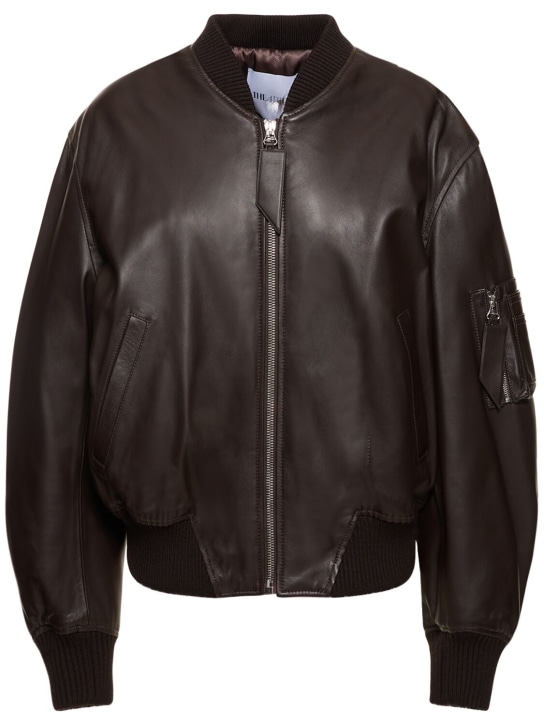 Anja oversize leather bomber jacket The Attico Women