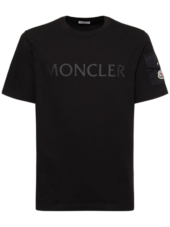 Logo detail cotton jersey t-shirt - Moncler - Men