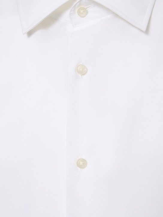 Boss: Hank cotton poplin shirt - Beyaz - men_1 | Luisa Via Roma
