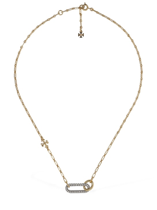 Tory Burch: Roxanne chain carabiner pendant necklace - women_0 | Luisa Via Roma
