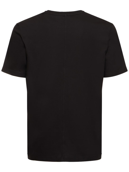The Row: Luke cotton t-shirt - Black - men_4 | Luisa Via Roma