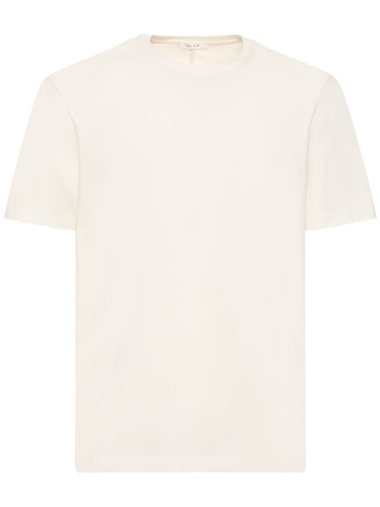 The Row: T-shirt Luke in cotone - Bianco - men_0 | Luisa Via Roma