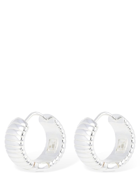 Federica Tosi: Cleo hoop earrings - Gümüş - women_0 | Luisa Via Roma
