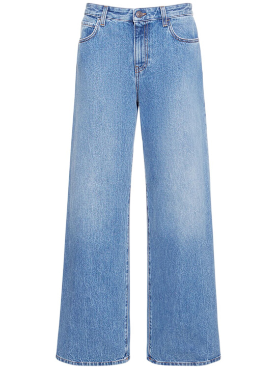 The Row: Eglitta mid rise boyfriend jeans - Blue - women_0 | Luisa Via Roma