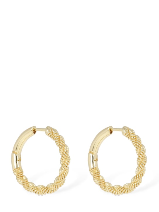 Federica Tosi: Grace Ronde hoop earrings - Gold - women_0 | Luisa Via Roma