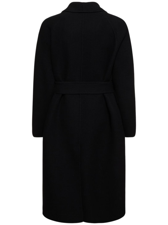 The Row: Ferro double felted wool coat - Black - men_5 | Luisa Via Roma