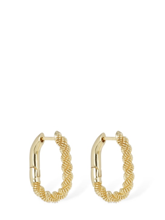 Federica Tosi: Grace hoop earrings - Altın Rengi - women_0 | Luisa Via Roma