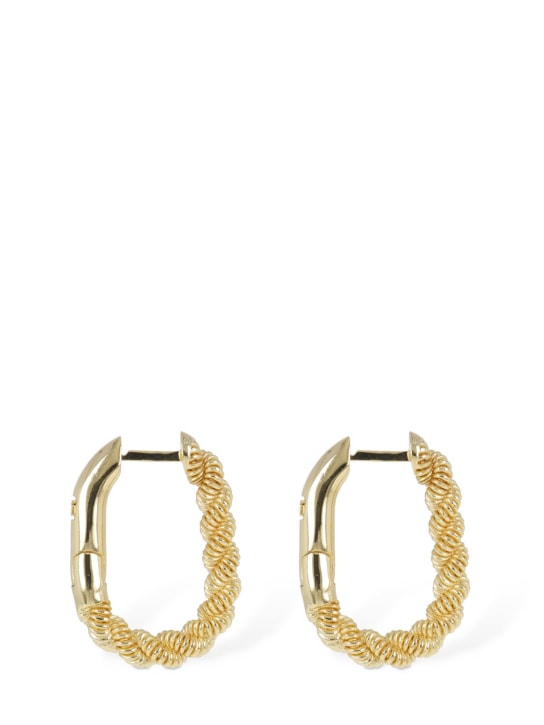 Federica Tosi: Grace hoop earrings - Altın Rengi - women_1 | Luisa Via Roma