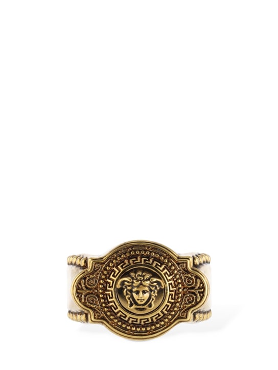 Versace: Dicker Ring „Medusa“ - Gold - men_1 | Luisa Via Roma