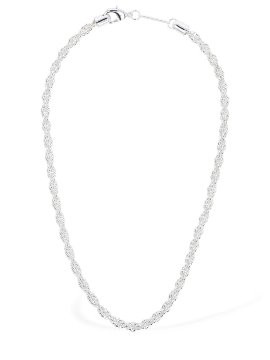 Federica Tosi: Lace Grace chain necklace - Gümüş - women_0 | Luisa Via Roma