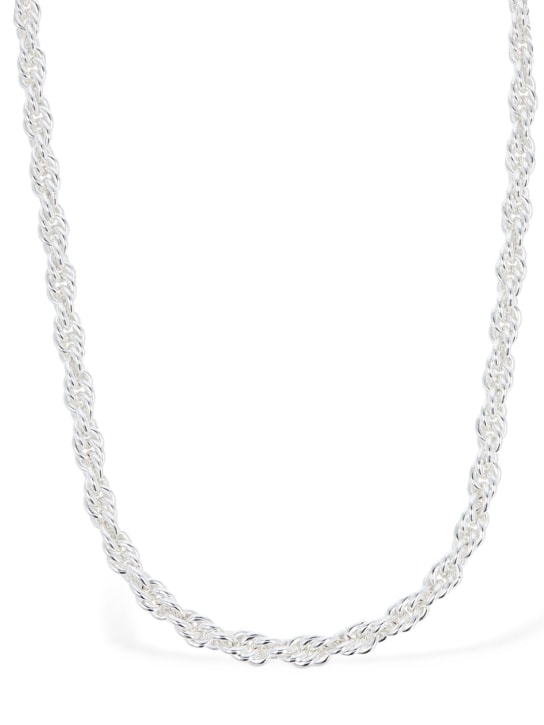 Federica Tosi: Lace Grace chain necklace - Gümüş - women_1 | Luisa Via Roma