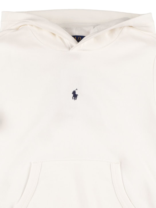 Ralph Lauren: Cotton sweatshirt hoodie - White - kids-boys_1 | Luisa Via Roma