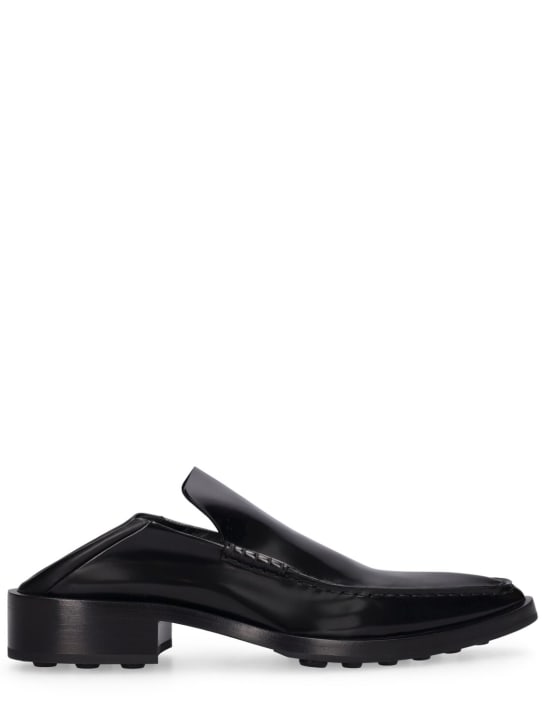 Jil Sander: Mocassini in pelle 20mm - Nero - women_2 | Luisa Via Roma