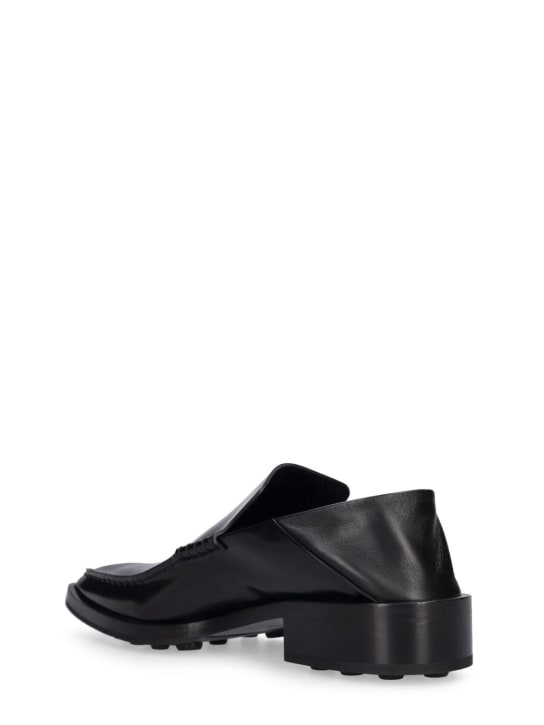 Jil Sander: Mocassini in pelle 20mm - Nero - women_4 | Luisa Via Roma