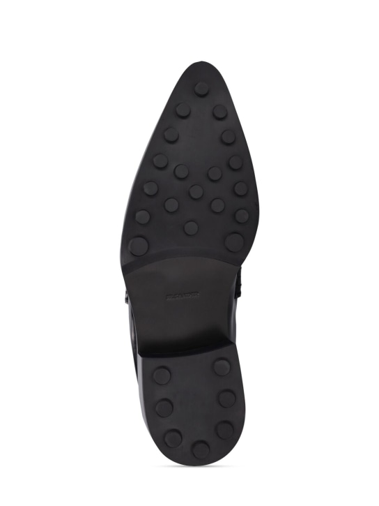 Jil Sander: Mocassini in pelle 20mm - Nero - women_5 | Luisa Via Roma