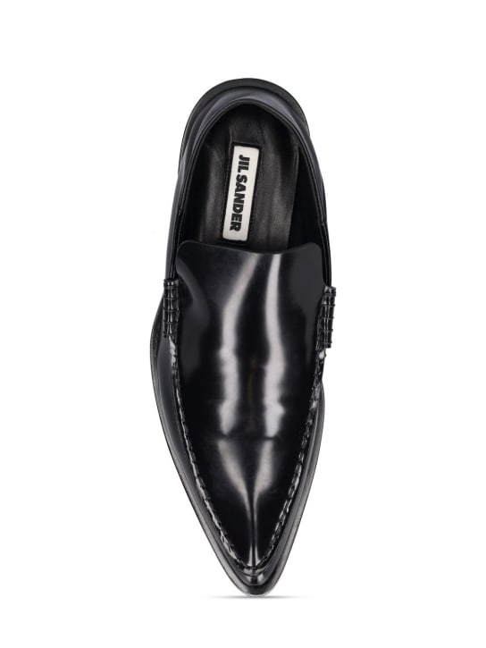 Jil Sander: Mocassini in pelle 20mm - Nero - women_6 | Luisa Via Roma