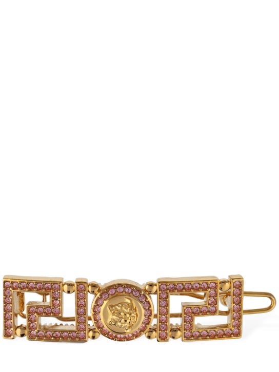 Logo Hair Clip in Gold - Versace