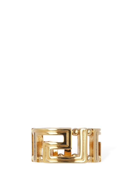 Versace: Ring mit Greek-Motiv - Gold - men_1 | Luisa Via Roma