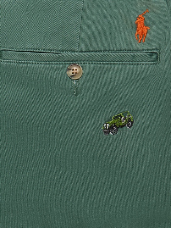 Polo Ralph Lauren: Pantalon charpentier en coton mélangé - Washed Forest - men_1 | Luisa Via Roma
