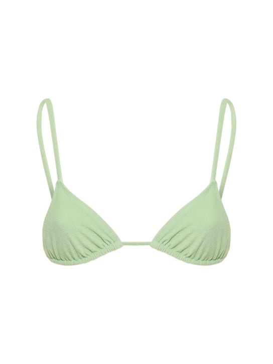 Tropic Of C: Haut de bikini triangle imprimé Equator - Vert - women_0 | Luisa Via Roma