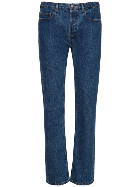 A.P.C.: Jeans dritti New Standard in denim 19.4cm - Indigo - men_0 | Luisa Via Roma
