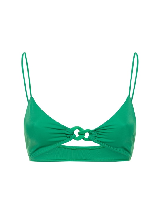 Tropic Of C: Mia triangle bikini top - Verde - women_0 | Luisa Via Roma