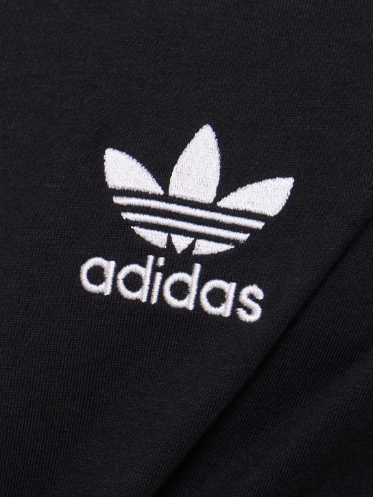adidas Originals: 3-Stripes cotton t-shirt - Black - men_3 | Luisa Via Roma