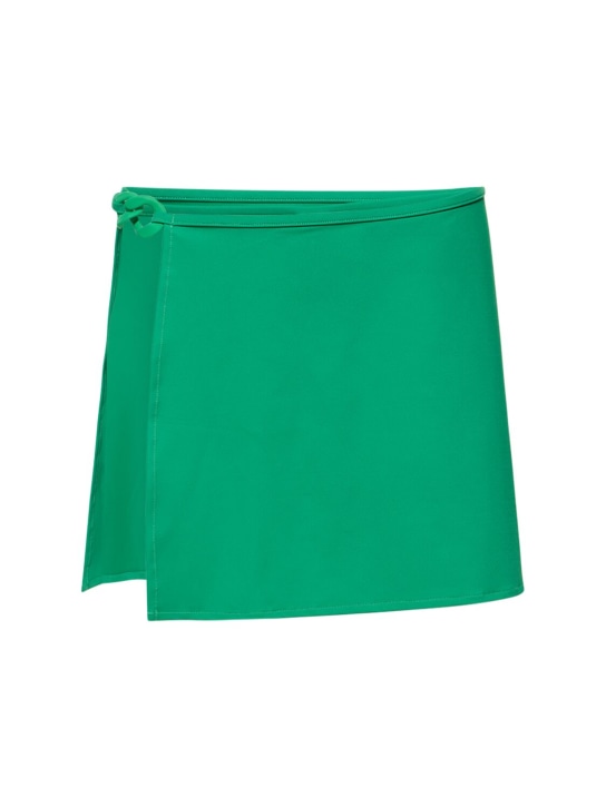 Tropic Of C: Mia stretch tech mini skirt - Green - women_0 | Luisa Via Roma