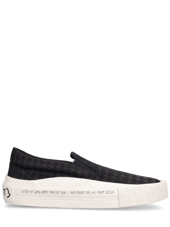 Moncler Genius: Sneakers sans lacets Moncler x FRGMT Vulcan - Noir - women_0 | Luisa Via Roma