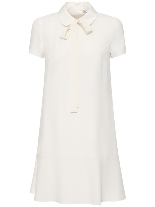 REDValentino: Vestido de viscosa - Blanco - women_0 | Luisa Via Roma