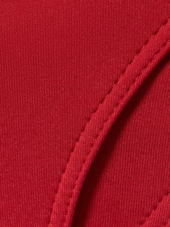 MUGLER: Braguitas de bikini con abertura - Rojo Oscuro - women_1 | Luisa Via Roma