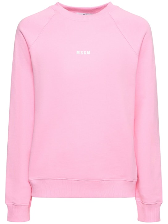 Brushed cotton sweatshirt - Msgm - Women | Luisaviaroma