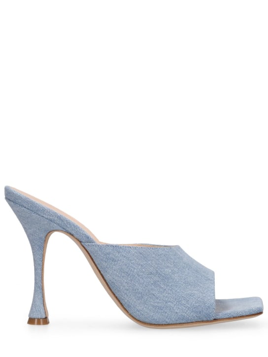 Magda Butrym: 105mm Denim mule sandals - Blue - women_0 | Luisa Via Roma