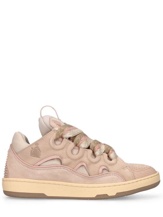 føderation Forklaring enorm 30mm curb leather & mesh sneakers - Lanvin - Women | Luisaviaroma