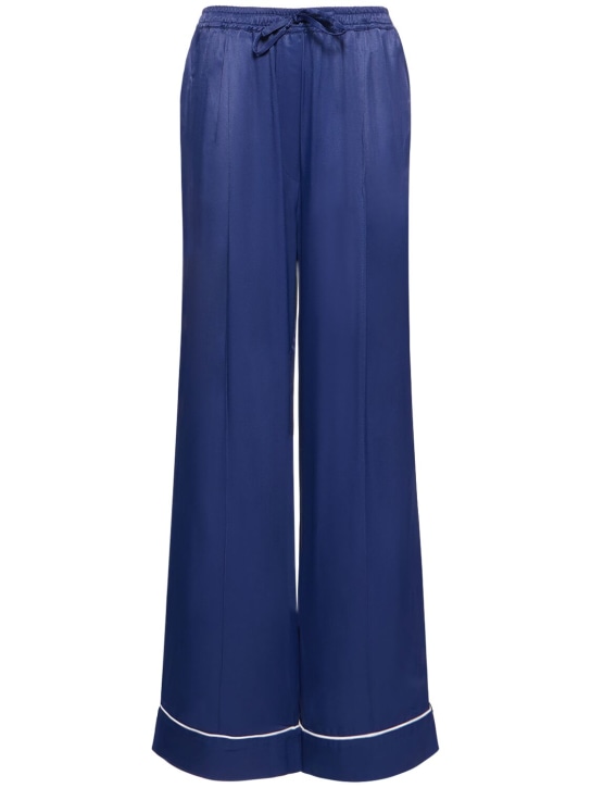 Sleeper: Pantalon oversize en viscose Pastelle - Bleu - women_0 | Luisa Via Roma