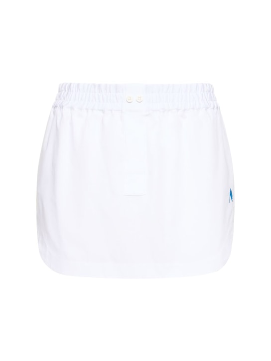 The Attico: Rooney cotton poplin mini skirt - White - women_0 | Luisa Via Roma