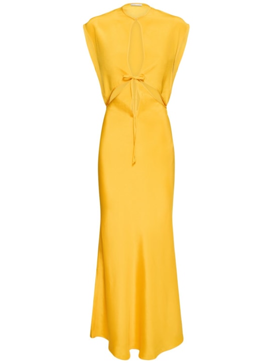 Christopher Esber: Langes Seidensatinkleid „Triquetra“ - Mango - women_0 | Luisa Via Roma